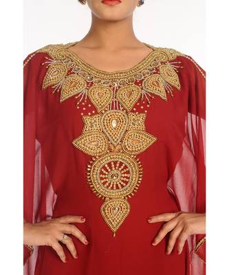 2018 Ramadan Eid Moroccan Kaftan Islamic Moroccan Jalabiya Dress 2