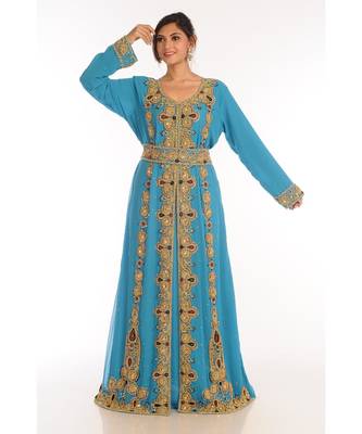 New Moroccan Arabic Islamic Party Wear Party Dress For Women 1