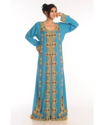 New Moroccan Arabic Islamic Party Wear Party Dress For Women 2