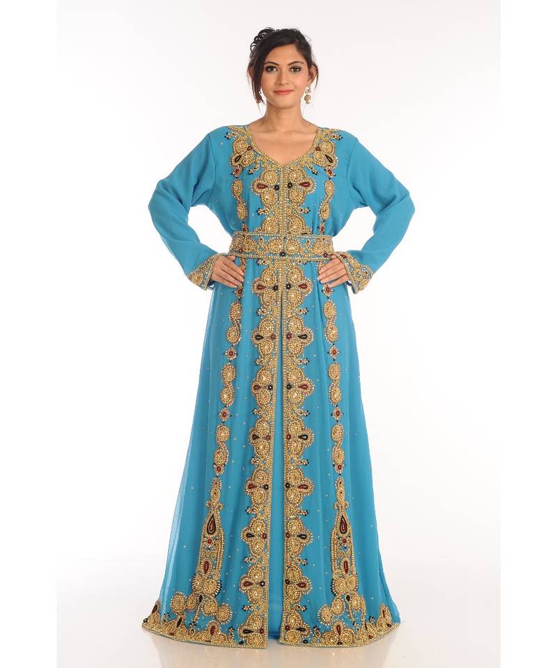 New Moroccan Arabic Islamic Party Wear Party Dress For Women