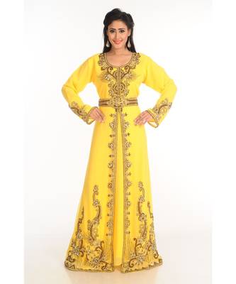 Dubai Morocan Arabic Islamic Kaftan Dress 1