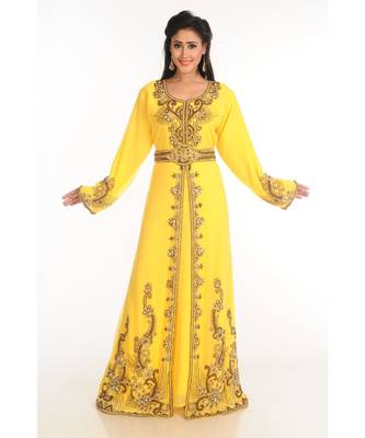 Dubai Morocan Arabic Islamic Kaftan Dress 2
