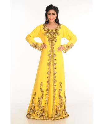 Dubai Morocan Arabic Islamic Kaftan Dress 3