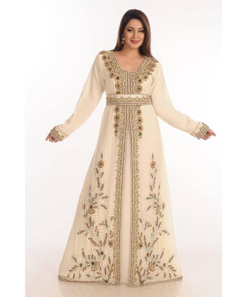 Modern Islamic Arabic Kaftan Dress For Weddin Gown Party Wear Dress