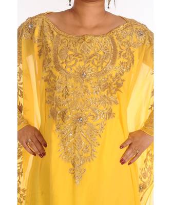 2018 Ramadan Eid Moroccan Kaftan Islamic Moroccan Jalabiya Dress 3