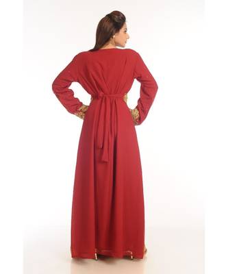 2018 Ramadan Eid Moroccan Kaftan Islamic Moroccan Jalabiya Dress 5
