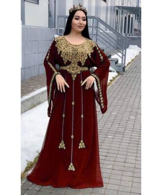 New Hand Embroidery Work By Al Mehraan Fashion For Women Gown 1