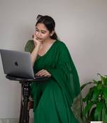 Attractive Jute Pallu khadi Cotton Handloom Saree With Running Blouse Piece