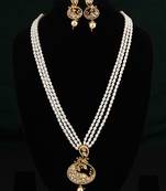 White pearl necklace-sets