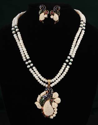 Real Natural Hyderabadi pearls Set 1