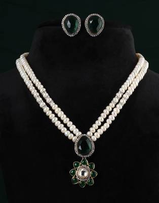 Real Natural Hyderabadi pearls Set With Certificate 1