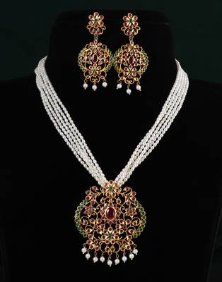 Real Natural Hyderabadi pearls Set With Certificate 1