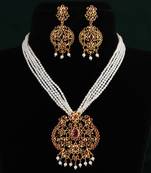 Real Natural Hyderabadi pearls Set With Certificate