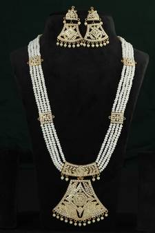 Real Natural Hyderabadi pearls Set With Certificate