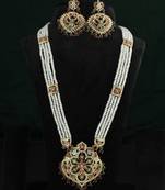 White pearl necklace-sets