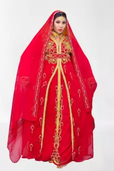 Red Wedding Kaftan for Women