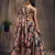 Dove blue Zari and sequins Embroidered organza semi stitched lehenga