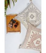 Grey Cotton Hand Block Printed Cushion Cover (Set of 2)