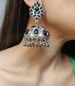 Black jhumkas