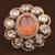Kundan, CZ and Stone Embellished Adjustable Designer Finger Ring 216EDFR51
