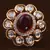 Kundan, CZ and Stone Embellished Adjustable Designer Finger Ring 216EDFR53
