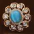 Kundan, CZ and Stone Embellished Adjustable Designer Finger Ring 216EDFR55