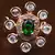Kundan, CZ and Stone Embellished Adjustable Designer Finger Ring 216EDFR11