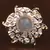 Kundan, CZ and Stone Embellished Adjustable Designer Finger Ring 216EDFR23