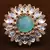 Kundan, CZ and Stone Embellished Adjustable Designer Finger Ring 216EDFR18