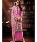 Pink Cotton Designer Party Wear Suit