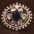 Kundan, CZ and Stone Embellished Adjustable Designer Finger Ring 216EDFR41