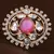 Kundan, CZ and Stone Embellished Adjustable Designer Finger Ring 216EDFR43