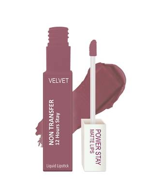 ForSure Waterproof Liquid Matte Lipstick   Power Stay (Upto 12 Hrs Stay) Mauve Matte 2
