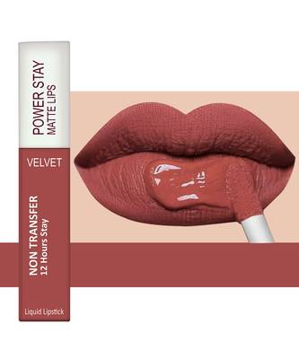 ForSure Waterproof Liquid Matte Lipstick   Power Stay (Upto 12 Hrs Stay) Peach Nude 1