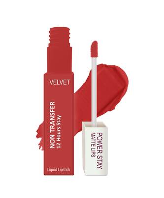 ForSure Waterproof Liquid Matte Lipstick   Power Stay (Upto 12 Hrs Stay) Bright Red 2