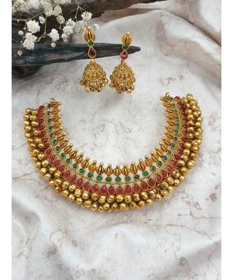 Stunning gungroo choker with jumkha 1