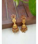 Kasu designer matte finish necklace with earrings