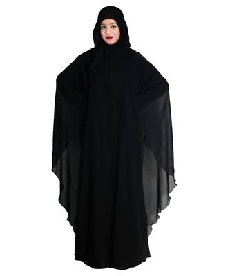 Black embroidered nida abaya 1