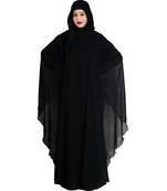 Black embroidered nida abaya