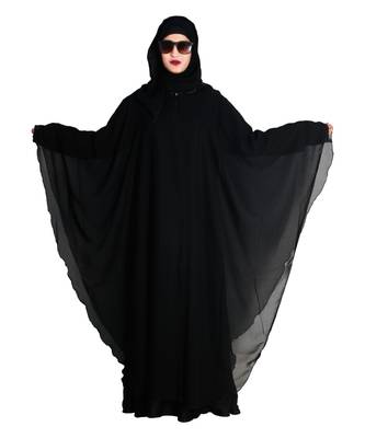 Black embroidered nida abaya 4