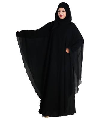 Black embroidered nida abaya 5