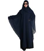 Blue embroidered nida abaya