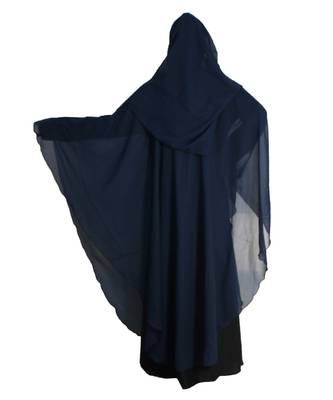 Blue embroidered nida abaya 2