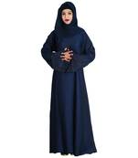 Black embroidered nida abaya