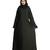 Green embroidered nida abaya