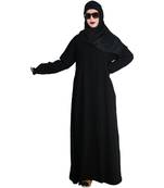 Black embroidered nida abaya