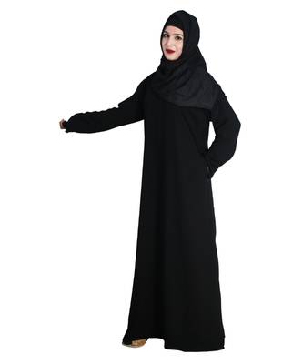Black embroidered nida abaya 2