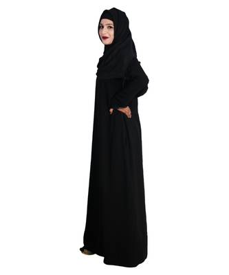 Black embroidered nida abaya 3