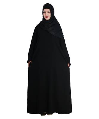 Black embroidered nida abaya 4