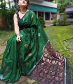 Matka Muslin Jamdani Saree